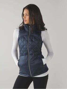 lululemon athletica Navy Quilted Puffer Vest